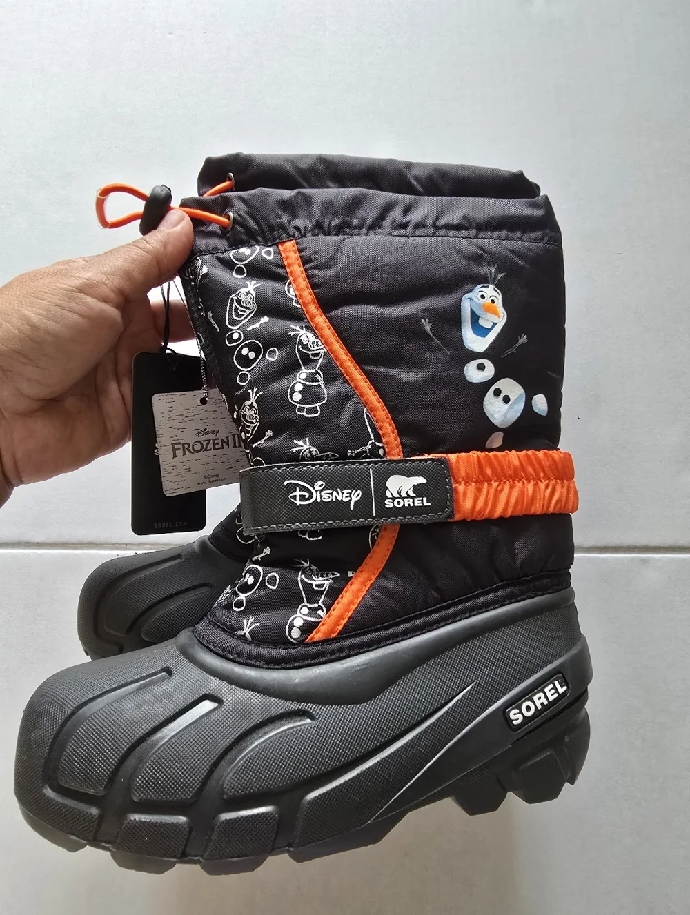 Sorel X Disney Olaf Frozen Snow Boots Size 1 For Kids